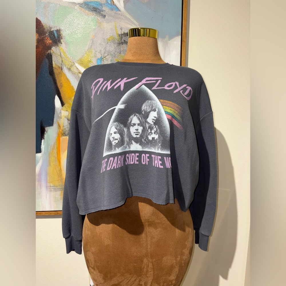Pink Floyd Women's Dark Gray Graphic Sweater